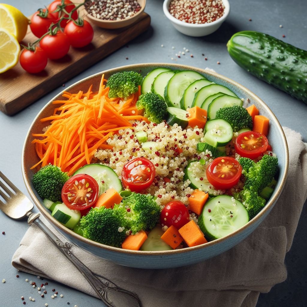  Receitas Veganas Salada de Quinoa com Legumes